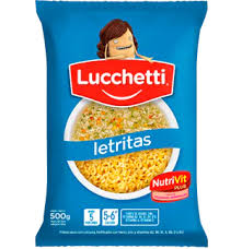 FIDEOS LUCCHETTI LETRITAS   500GRS